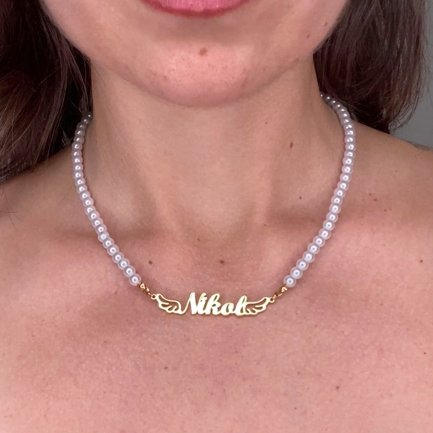 Pearl Name Necklace