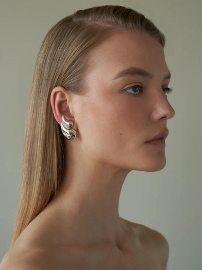 Layered Water Drop Earring