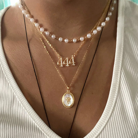Crystal Angel Numbers Necklace